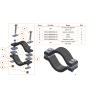 Clamp TSE 3128006339 sujetador de cableado para maquinaria